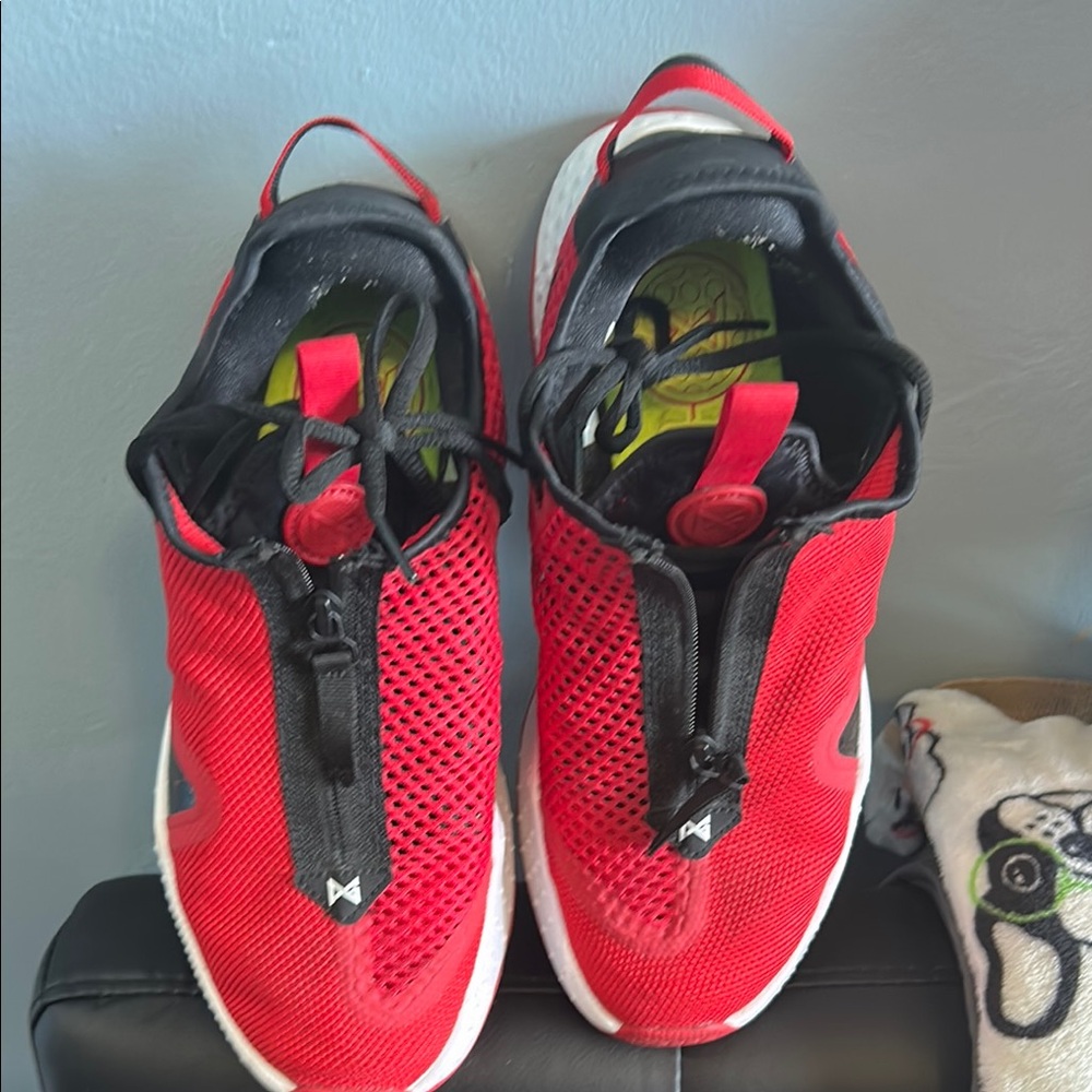 Nike Red and Black Athletic Sneakers